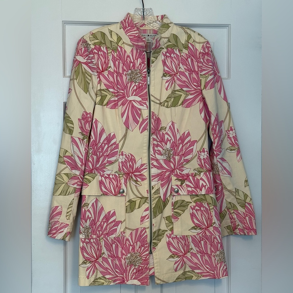 Tommy Hilfiger Spring Floral Car Coat